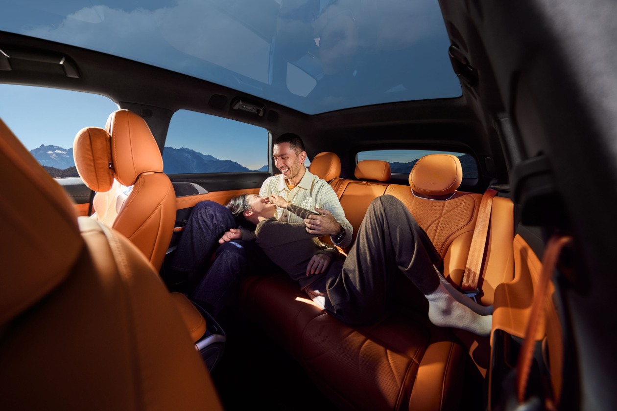 Deuxième rangée entièrement réglable