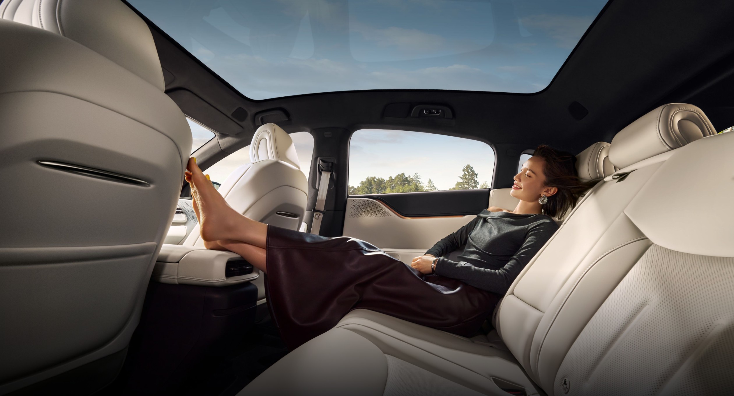 Habitacle lounge spacieux et confortable