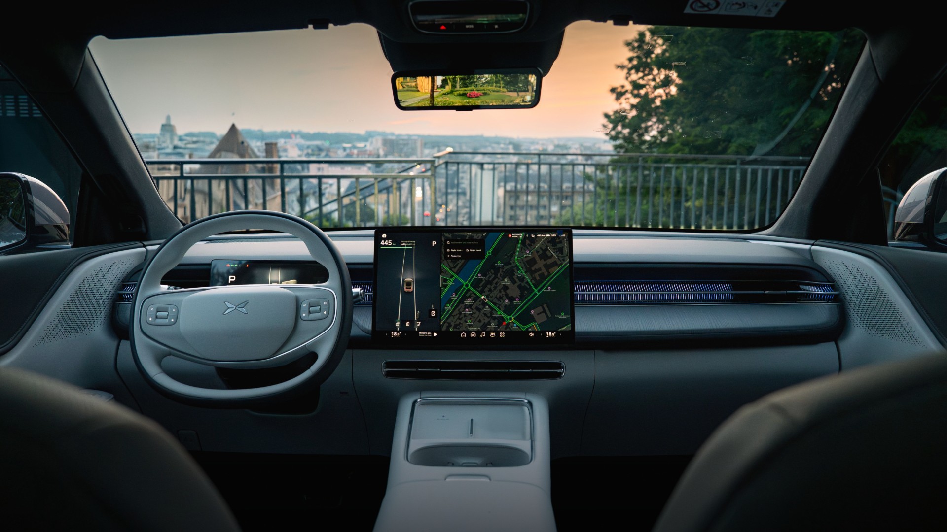 Habitacle intelligent – vue intérieure du tableau de bord