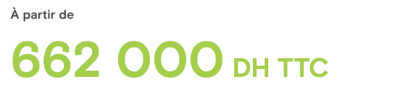 À partir de 662000DHTTC