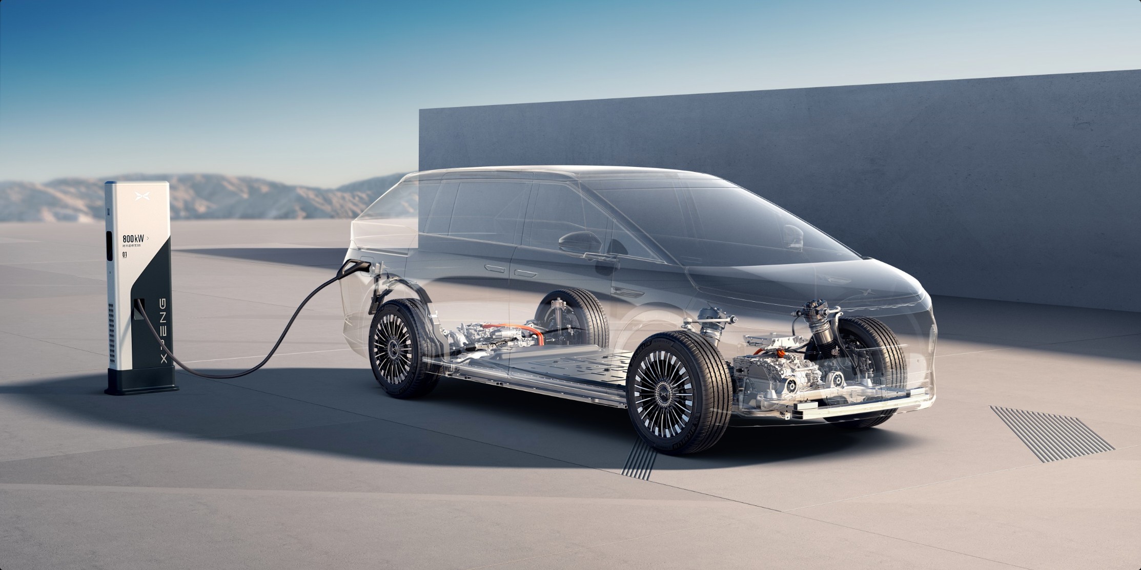Illustration de la recharge du XPENG X9